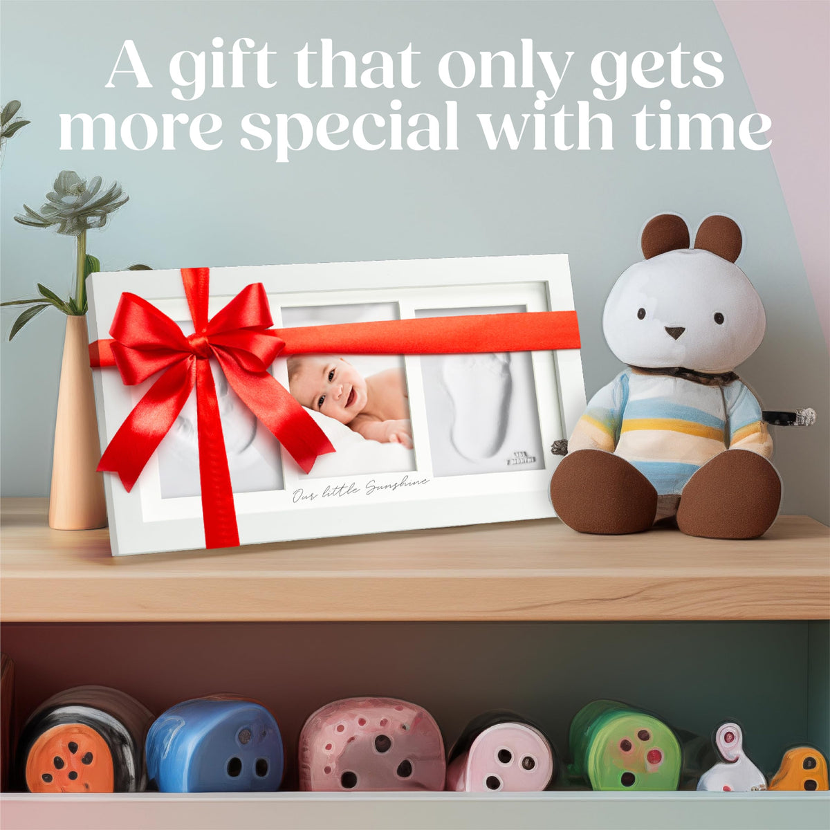 Niimo® Baby Hand and Footprint Kit - Inkless Clay Prints & Photo Frame